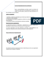 La Estructura Organizacional de Una Empresa