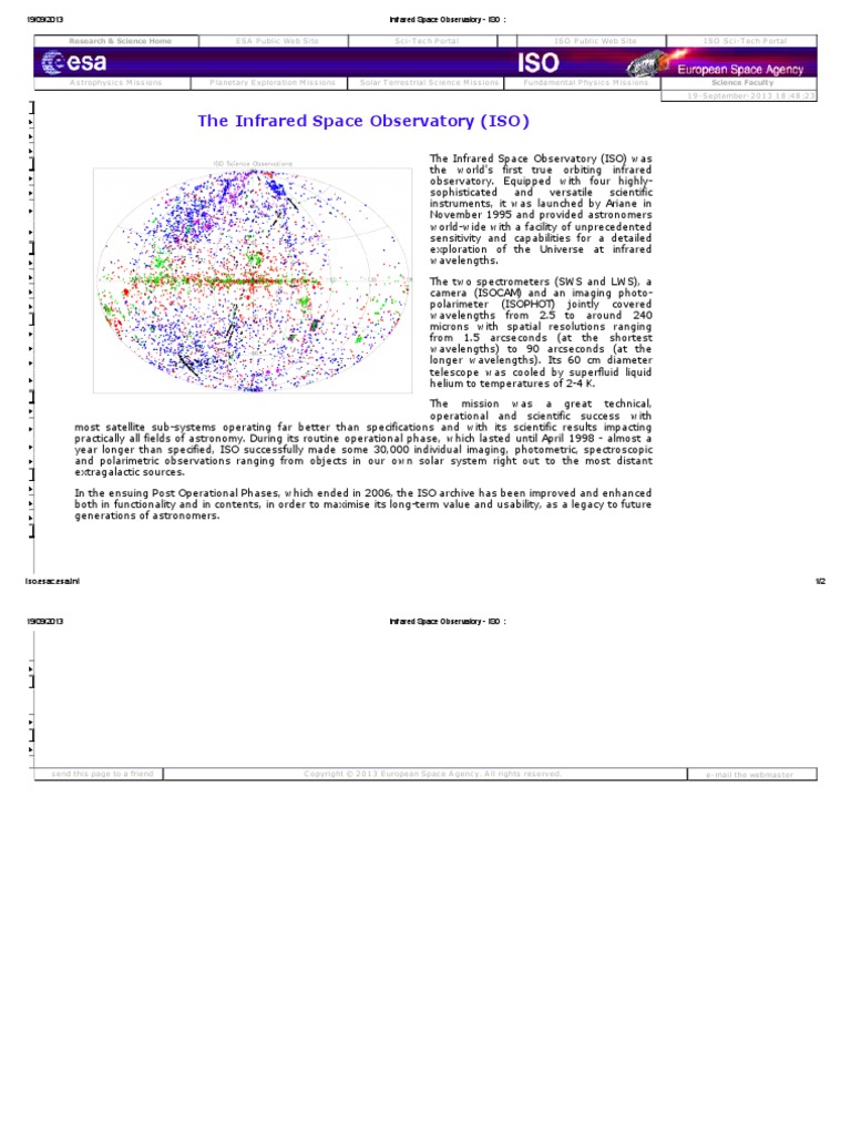Infrared Space Observatory - IsO | PDF