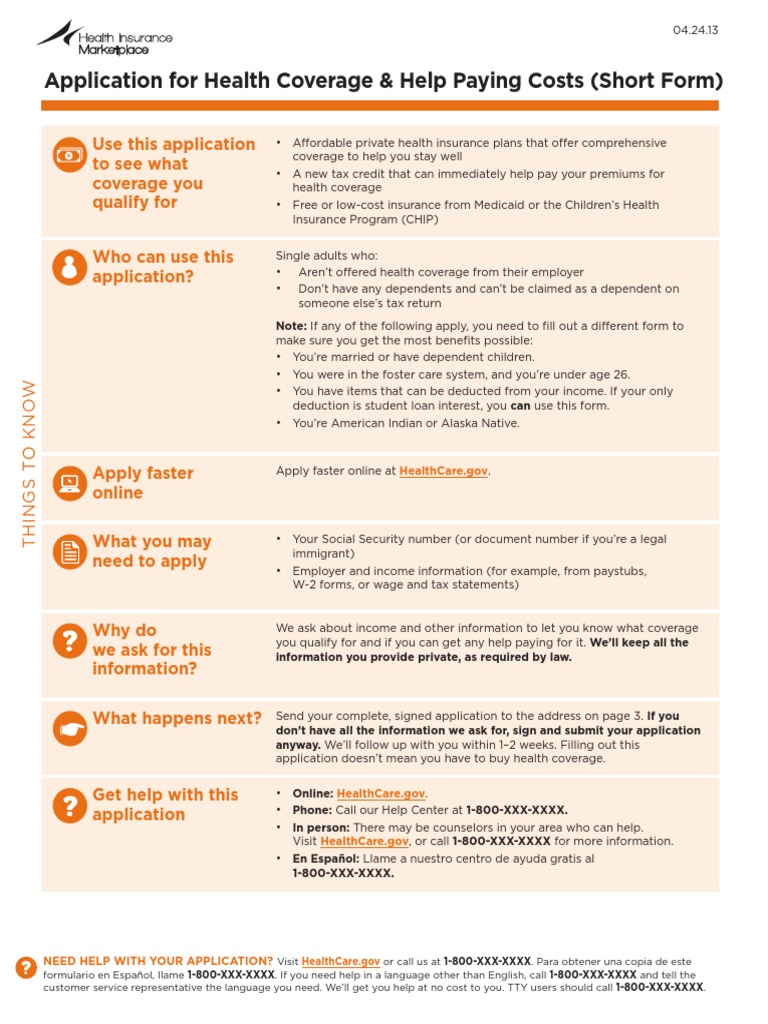 Health Coverage Application Guide | PDF | Medicaid | Race And Ethnicity ...