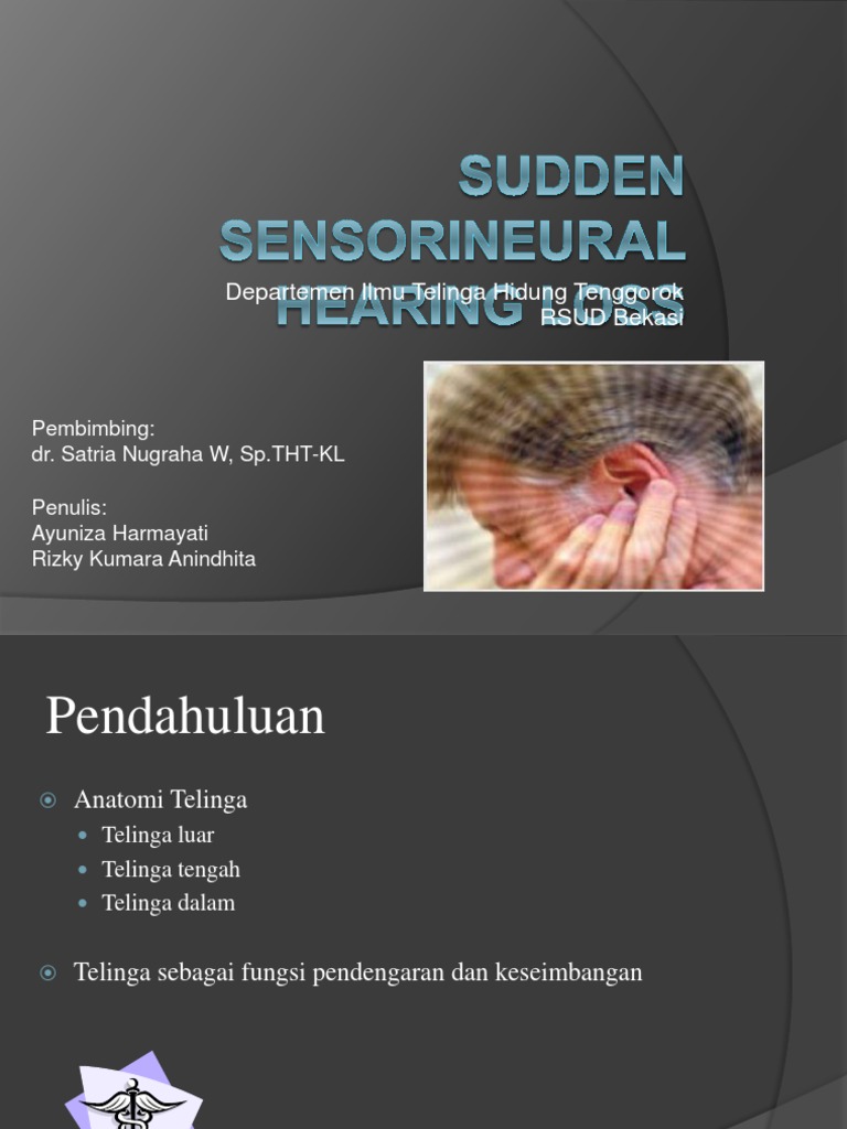 Sudden Sensorineural Hearing Loss | PDF