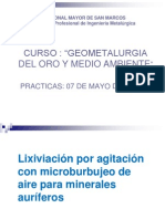 Practicas de Lixiviacion Con Microburbujeo - Ing. Aquiles Figueroa