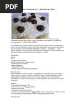 Olo Recheado Com Abacaxi e Creme de Coco