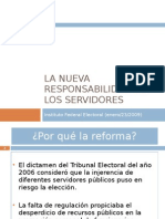 Responsabilidad Electoral Servidores Públicos