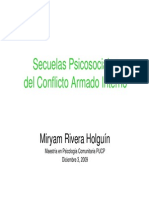 20100110-Secuelas Psicosciales Del Conflicto Armado Interno Mag. Miryam Rivera