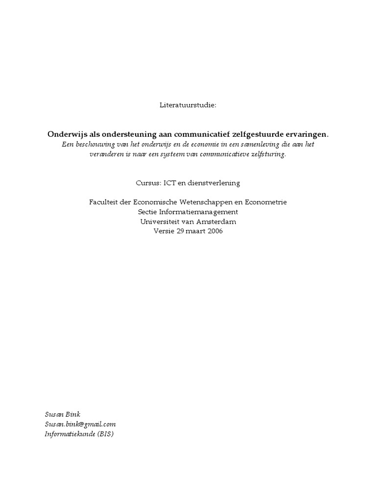 De Inhoud Van Het Onderwijs PDF | PDF