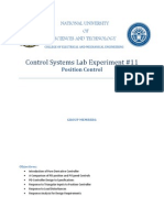 Control Systems Lab Experiment #11: National University OF Sciences and Technology