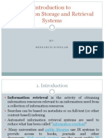 Introduction To Information Storage and Retrieval Systems: BY-Research Scholar