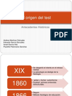 El Origen Del Test