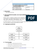 Plano de Gerenciamento de Escopo Fgv