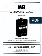 MFJ MFJ-259B Ant Analyser User PDF