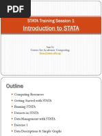 STATA Training Session 1