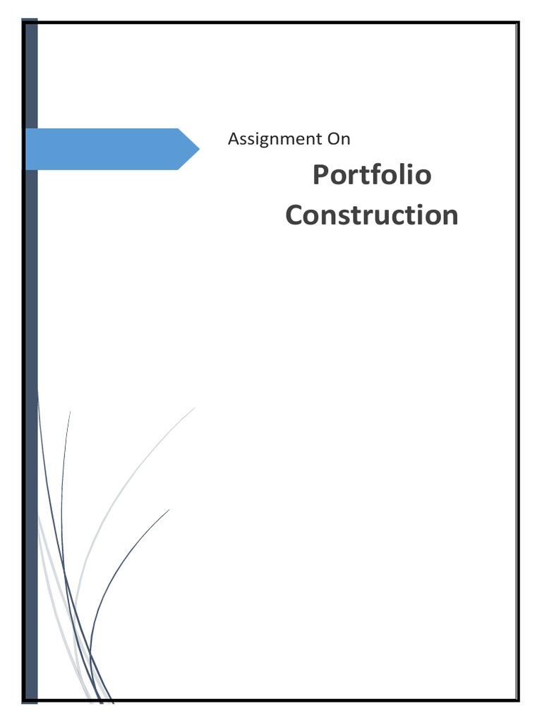 portfolio construction assignment