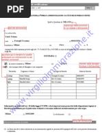 Autocertificazione Residenza Famiglia Facsimile