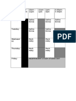 3D Year 1-Timetable