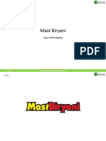 Mast Biryani: Logo and Packaging