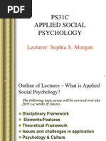 Lecture - Applied Social Psychology