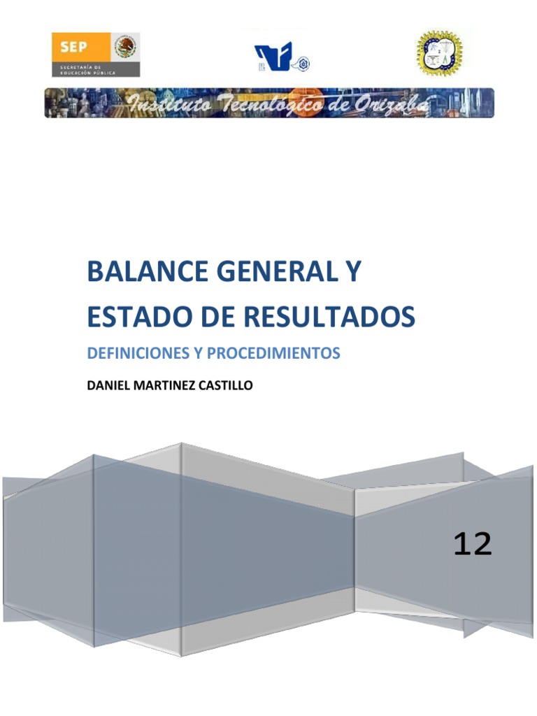 Balance General y Estado de Resultados | PDF | Hoja de balance ...