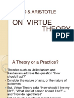 Plato & Aristotle: On Virtue Theory