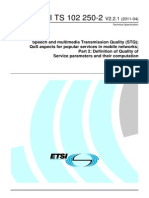 Recomendacion ETIS TS 102 250 PDF