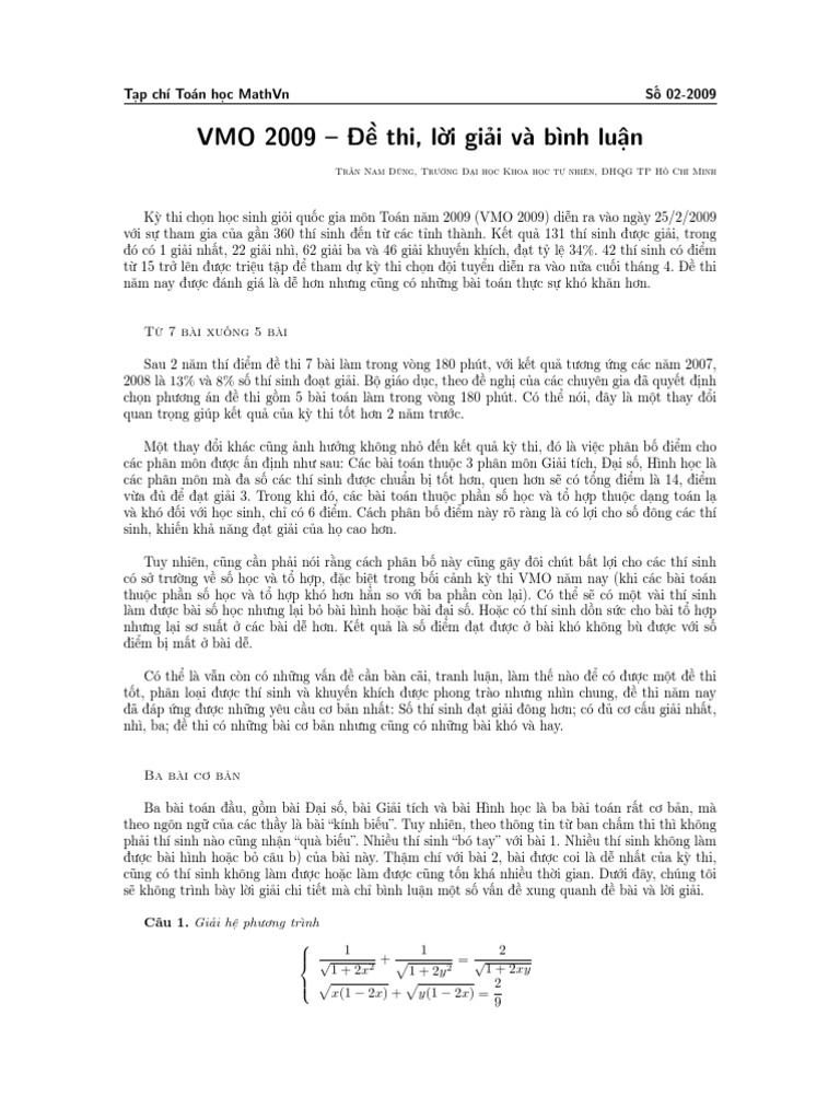 Vmo 2009 | PDF