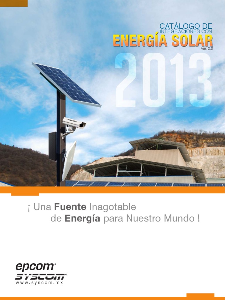 Catálogo de Paneles Solares Syscom 2013 | PDF | Fotovoltaica | Energía ...
