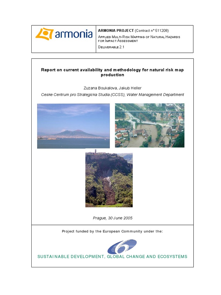 D21current Availability And Methodology For Natural Risk - 