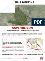 Public Meeting/Save Creigau