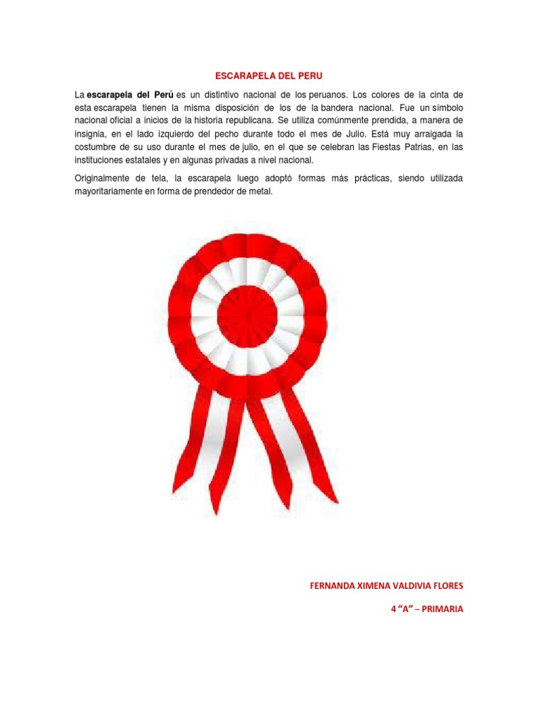 Escarapela Del Peru