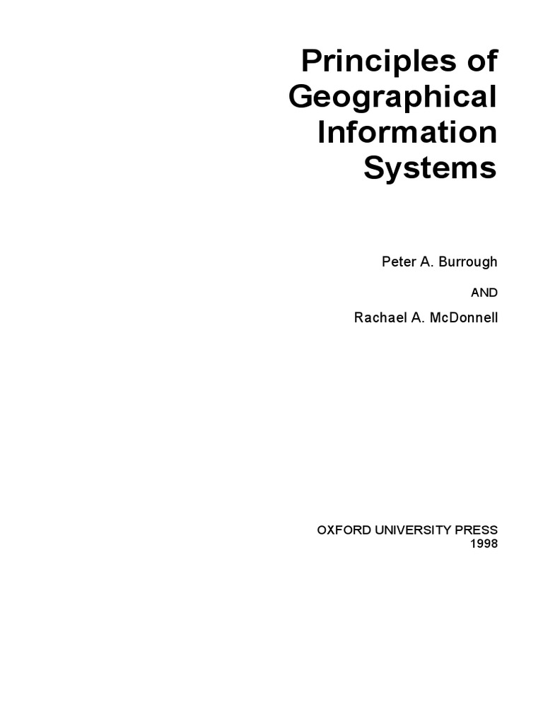Principles of Geographical Information SystemsBurrough PDF
