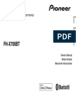 Pioneer FH-X700BT Owners Manual