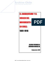 Anarquismo y Movimiento Obrero en Chile