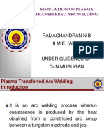 Ramachandran N B Ii M.E. (Amt) : Simulation of Plasma Transferred Arc Welding