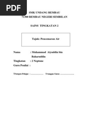 Pencemaran Air 2 Pdf