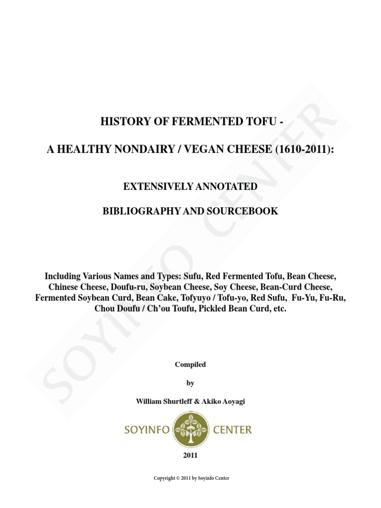 History of Fermented Tofu Scribd 5 | PDF | Tofu | Soybean