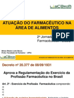 Palestra - Atuação Do Farmacêutico Na Área de Alimentos - Mi Rian R. L. Moura - UFRJ