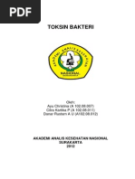 Download Makalah Bakteriologi Toksin by Danar Rustam SN169561464 doc pdf