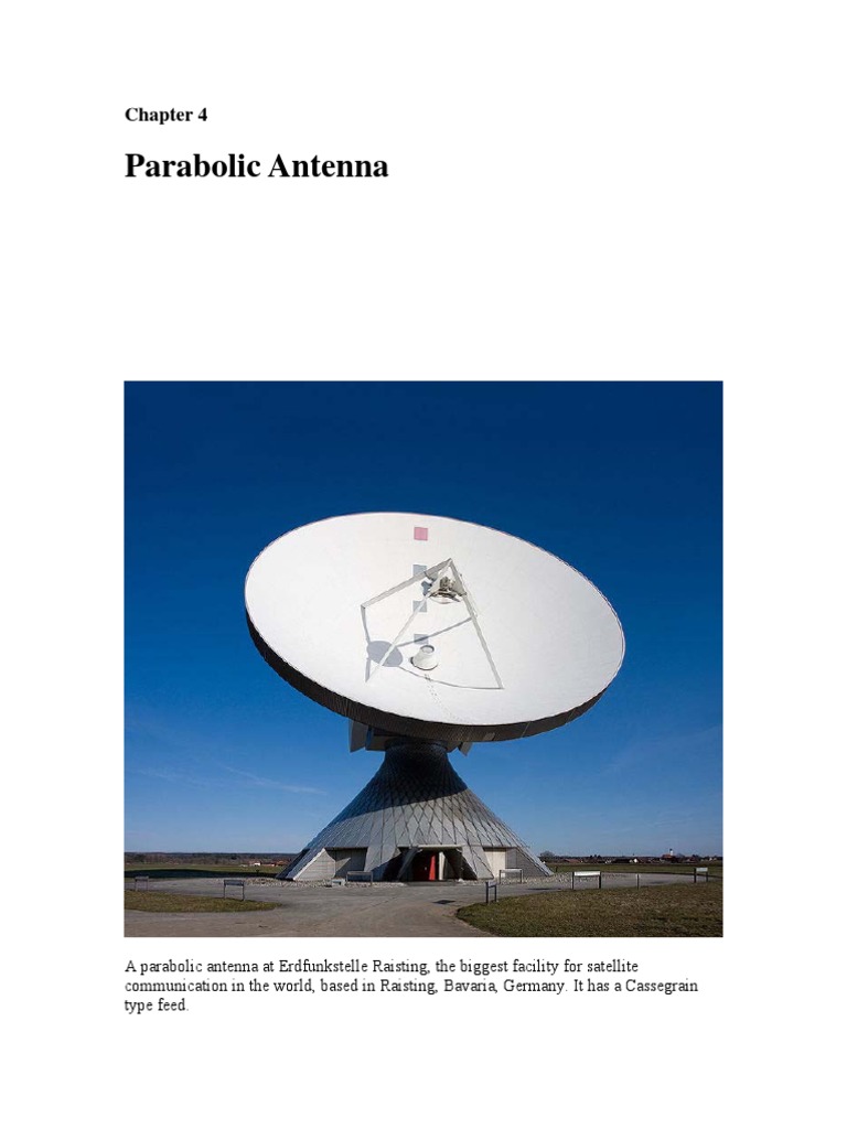 Parabolic Antenna | PDF | Antenna (Radio) | Telecommunications Engineering