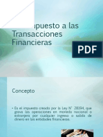 ITF - Impuesto A Las Transacciones Financieras
