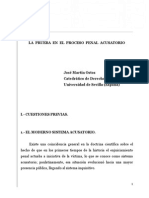 Ensayo LA  PRUEBA  EN  EL  PROCESO  PENAL  ACUSATORIO (Dr  Martín Ostos) Modulo V