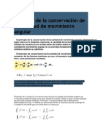 Principio de la conservación de la cantidad de movimiento angular