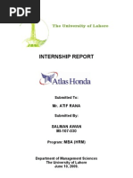 Download Atlas Honda Internship by Salman Awan by Salman Awan SN16957303 doc pdf