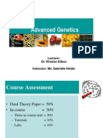 Advanced Genetics Lecture 1: Chromosome Theory and Cytogenetics