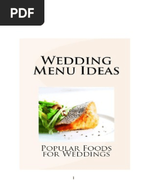 Wedding Menu Ideas