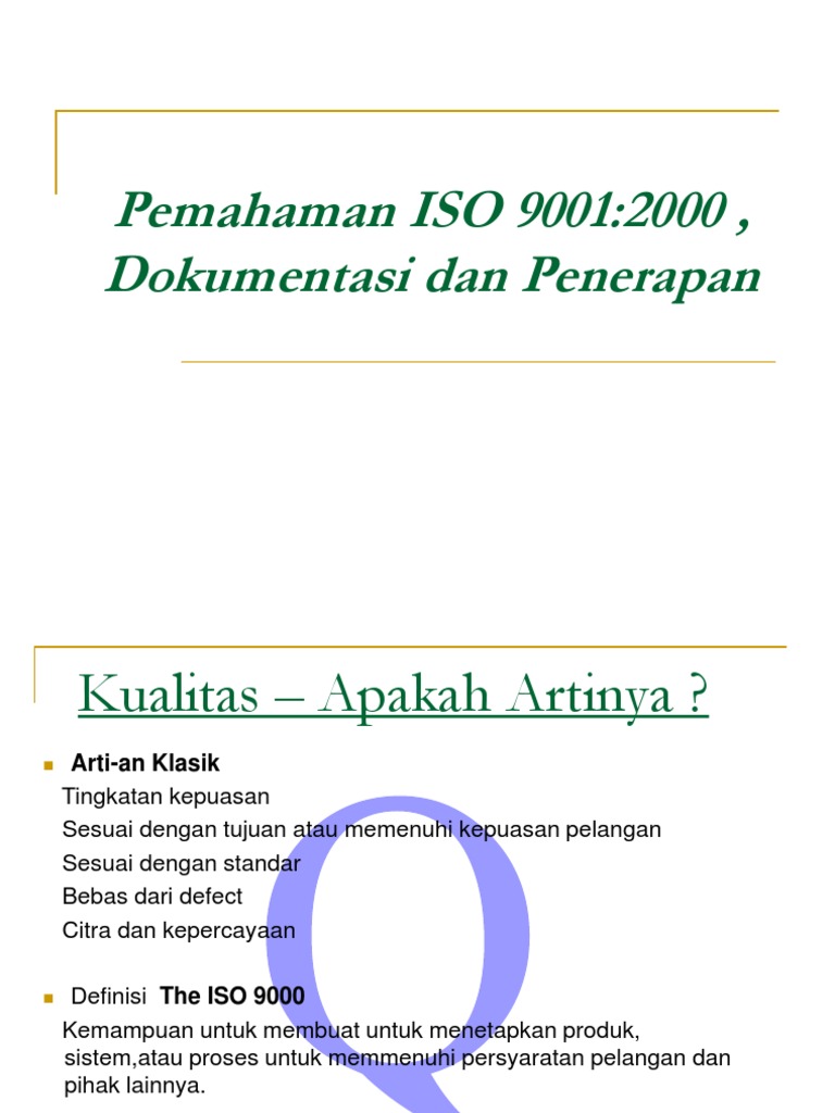 Panduan Lengkap ISO 9001:2000 | PDF