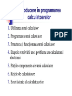 Introducere in Programarea Calculatoarelor