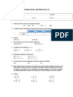 Prueba Inicial Matemática Ii