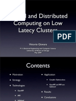 [slides] Parallel and Distributed Computing on Low Latency Clusters