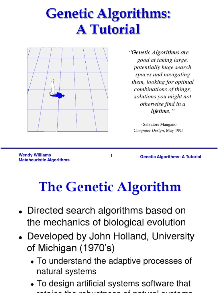 Genetic Algorithm Pdf – A review on genetic algorithm: past, present ...