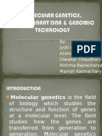 Molecular Genetics Recombinant DNA and Genomic Technology