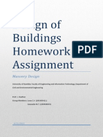 Design of Buildings Homework Assignment